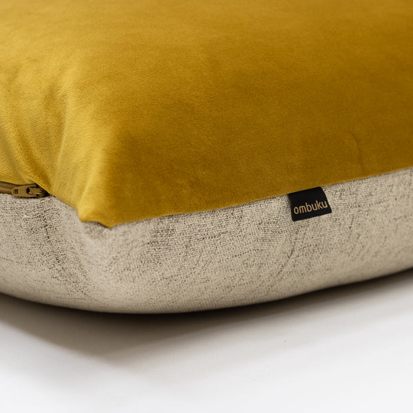 Paris Velvet Cushion - Mustard