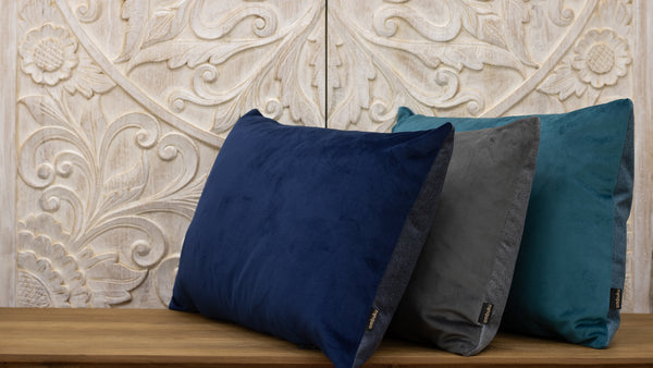 Paris Velvet Cushion - Midnight Blue