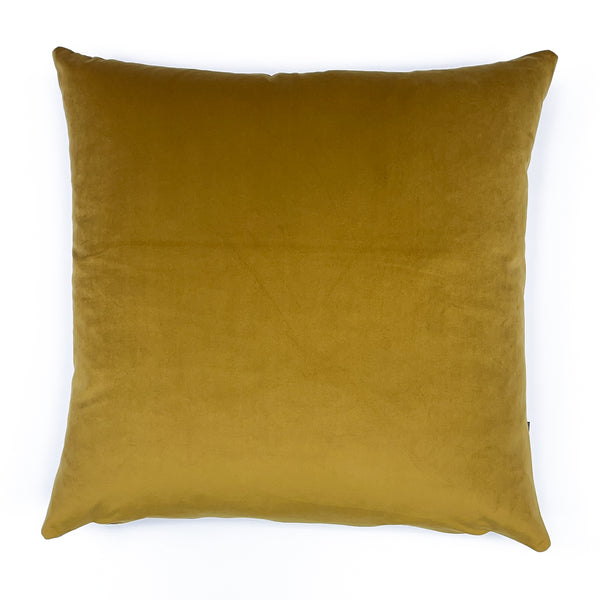 Paris Velvet Cushion - Mustard