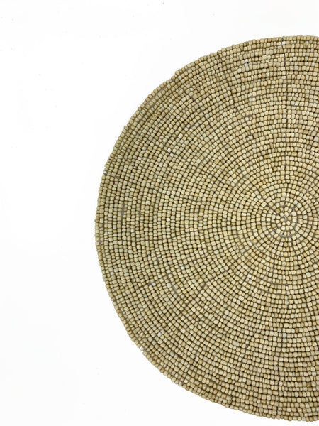 Amai Beaded Placemat - Natural