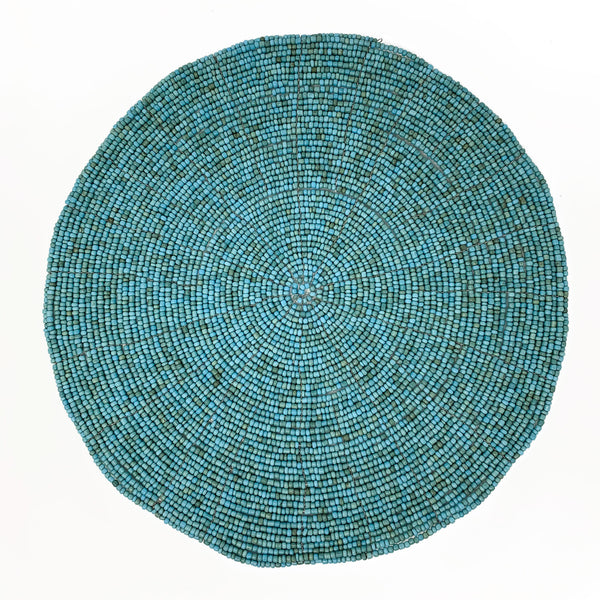 Amai Beaded Placemat - Turquoise