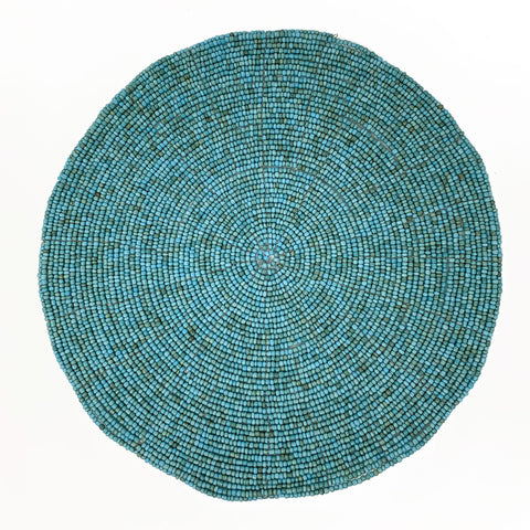 Amai Beaded Placemat - Turquoise