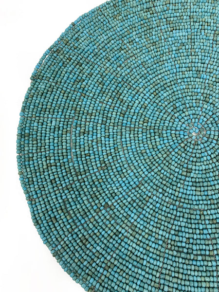 Amai Beaded Placemat - Turquoise