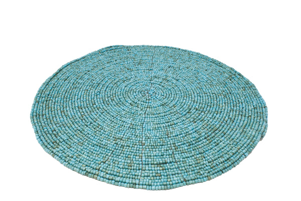Amai Beaded Placemat - Turquoise