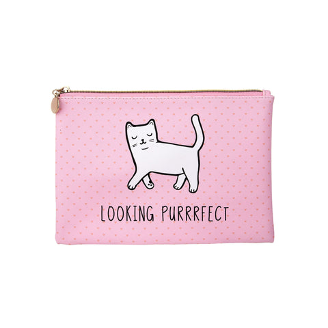 Cutie Cat Looking Purrrfect Pouch