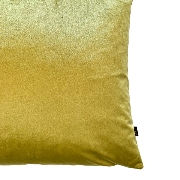 Farringdon Velvet Cushion - Chartreuse