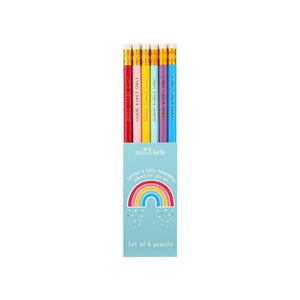 Set of 6 Chasing Rainbows Pencils