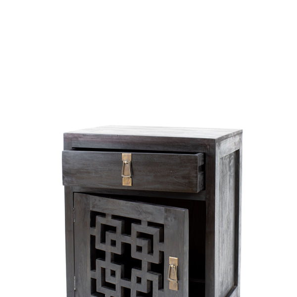 Hainan Bedside Cabinet - Black