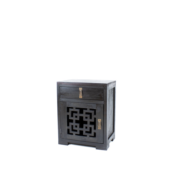 Hainan Bedside Cabinet - Black