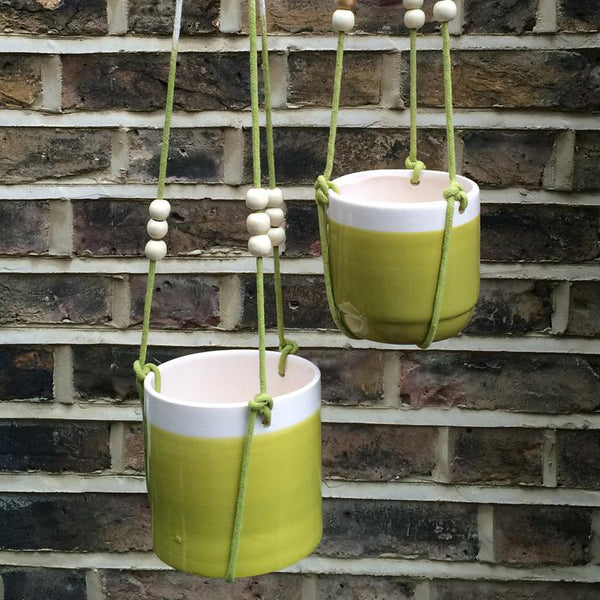 Hanging Planter Set – Green