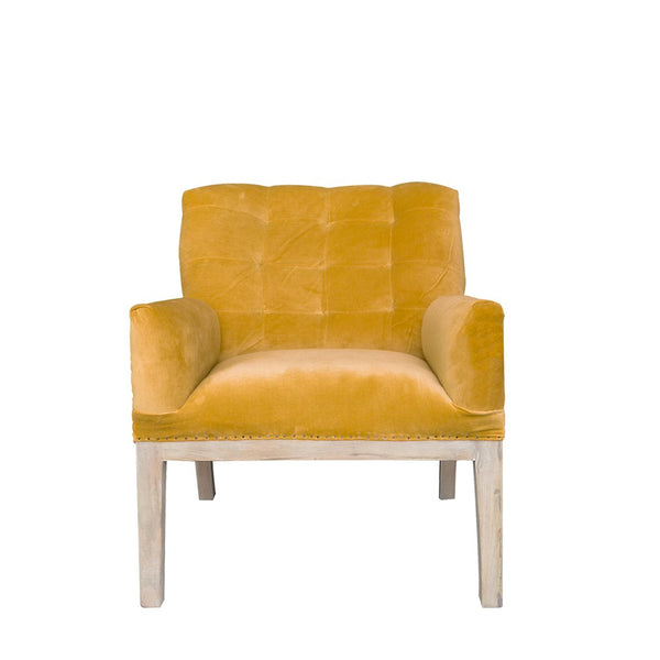 Henri Deconstructed Armchair - Mustard