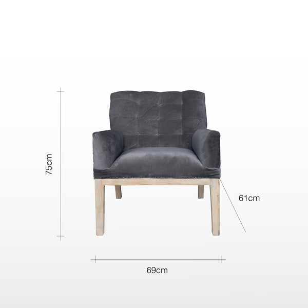 Henri Deconstructed Armchair - Mustard