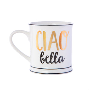 Metallic Monochrome Ciao Bella Mug
