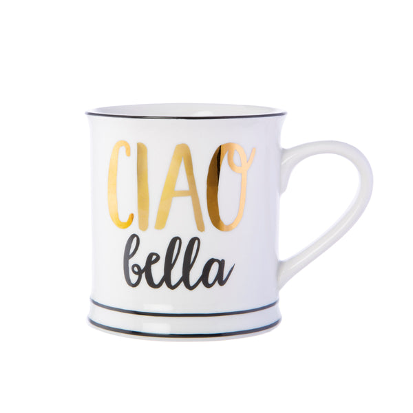Metallic Monochrome Ciao Bella Mug