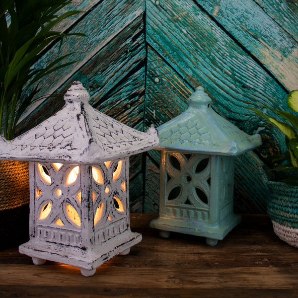 Kobe Temple Lantern - White