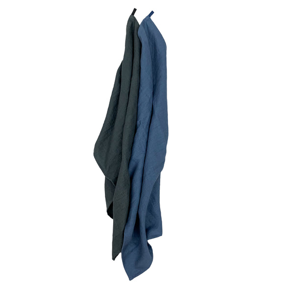 Provence Linen Tea Towel - Aegean Blue