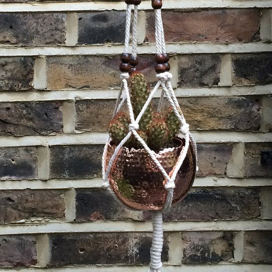 Natural Macramé Hanger – Small