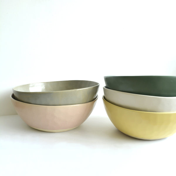 Organic Serving Bowl - Courgette