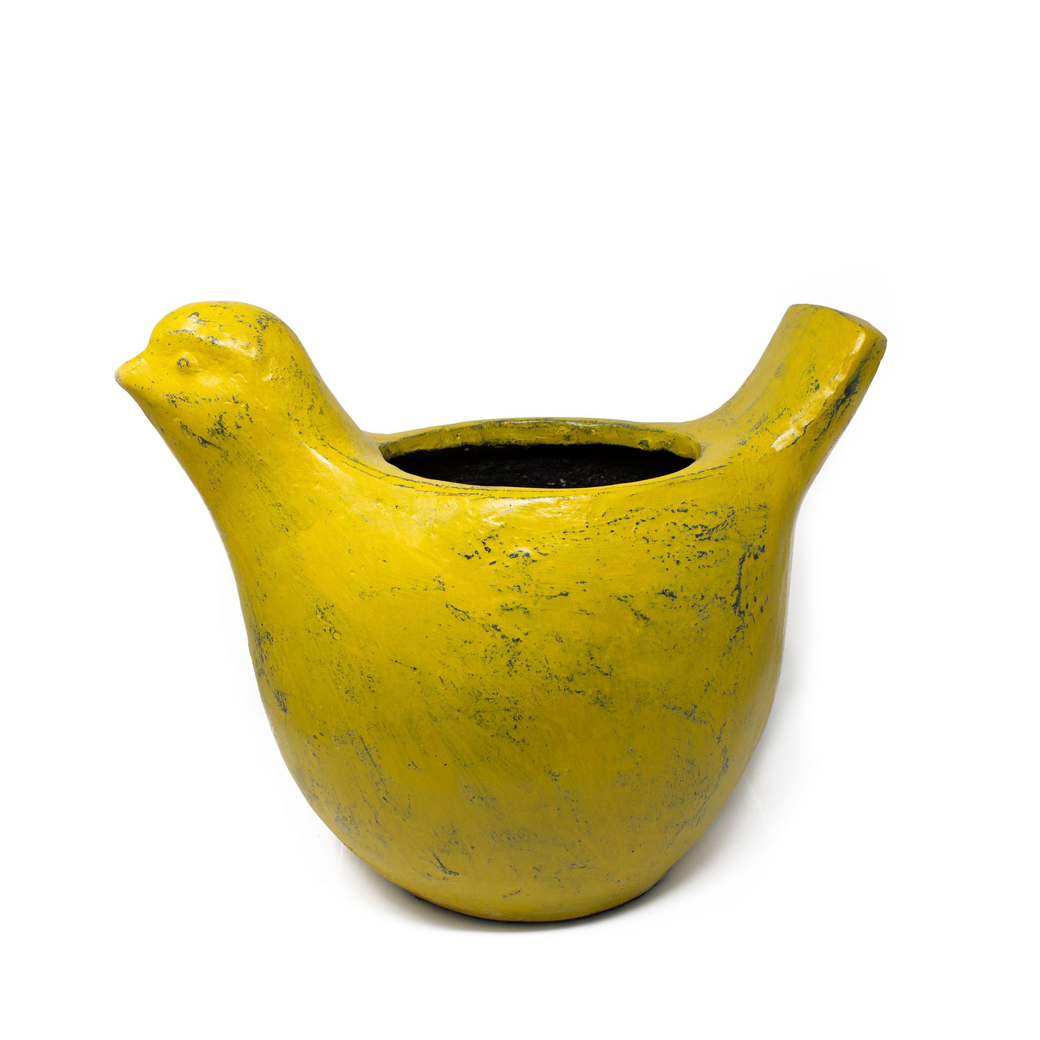 Oliver Bird Planter - Yellow