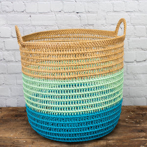 Rhodes Basket - Turquoise