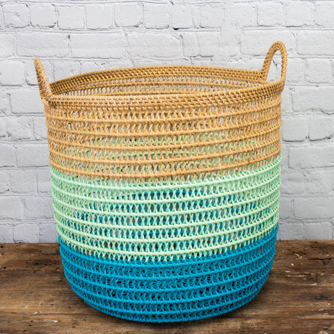 Rhodes Basket - Turquoise
