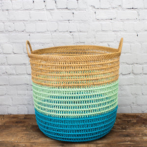 Rhodes Basket - Turquoise