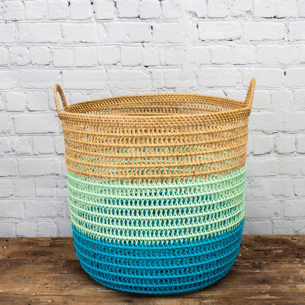 Rhodes Basket - Turquoise