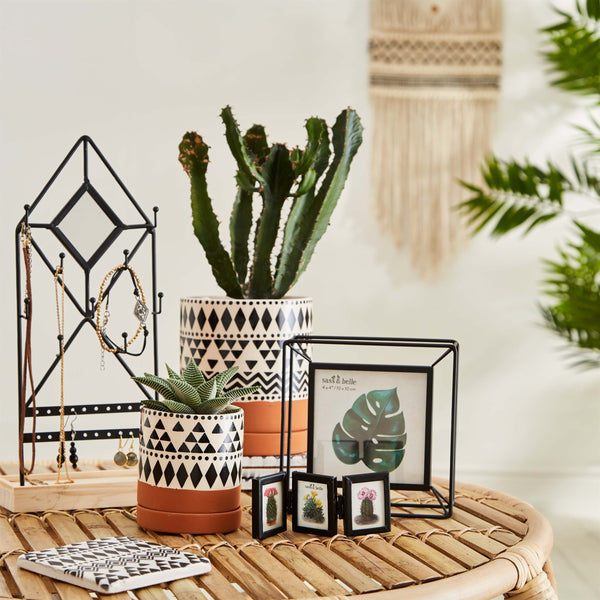 Scandi Boho Tribal Geo Mini Planter