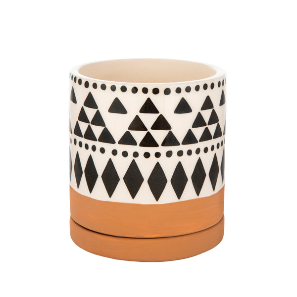 Scandi Boho Tribal Geo Mini Planter