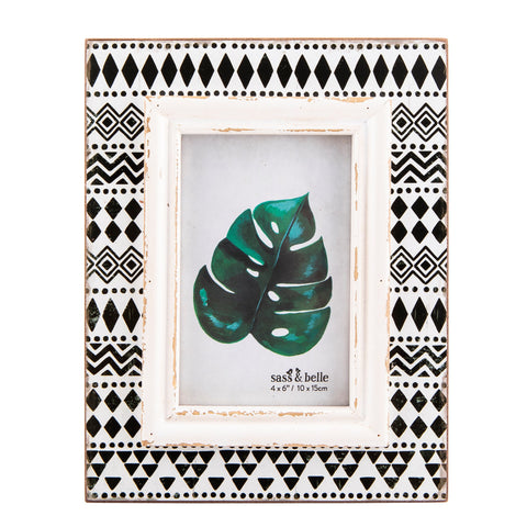 Scandi Boho Tribal Print Photo Frame