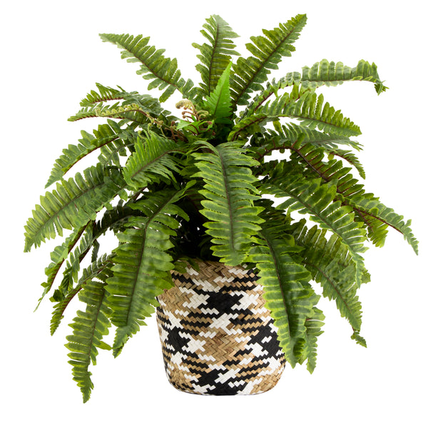 Seagrass Tribal Pattern Storage Basket