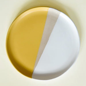 Spice Route Dinner Plate - (Set of 4) Mustard