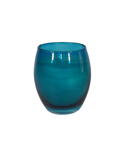 Blue Lotus Scented Candle Pot Front