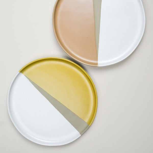 Spice Route Dinner Plate - (Set of 4) Mustard