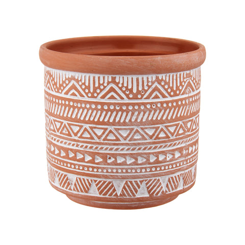 Geo Terracotta Planter