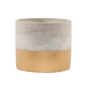 Tuva Gold Dip Cement Planter