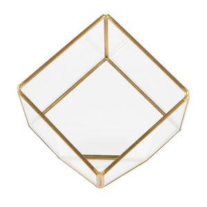 Brass Cube Terrarium