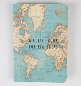 Vintage Map Big Ideas Notebook