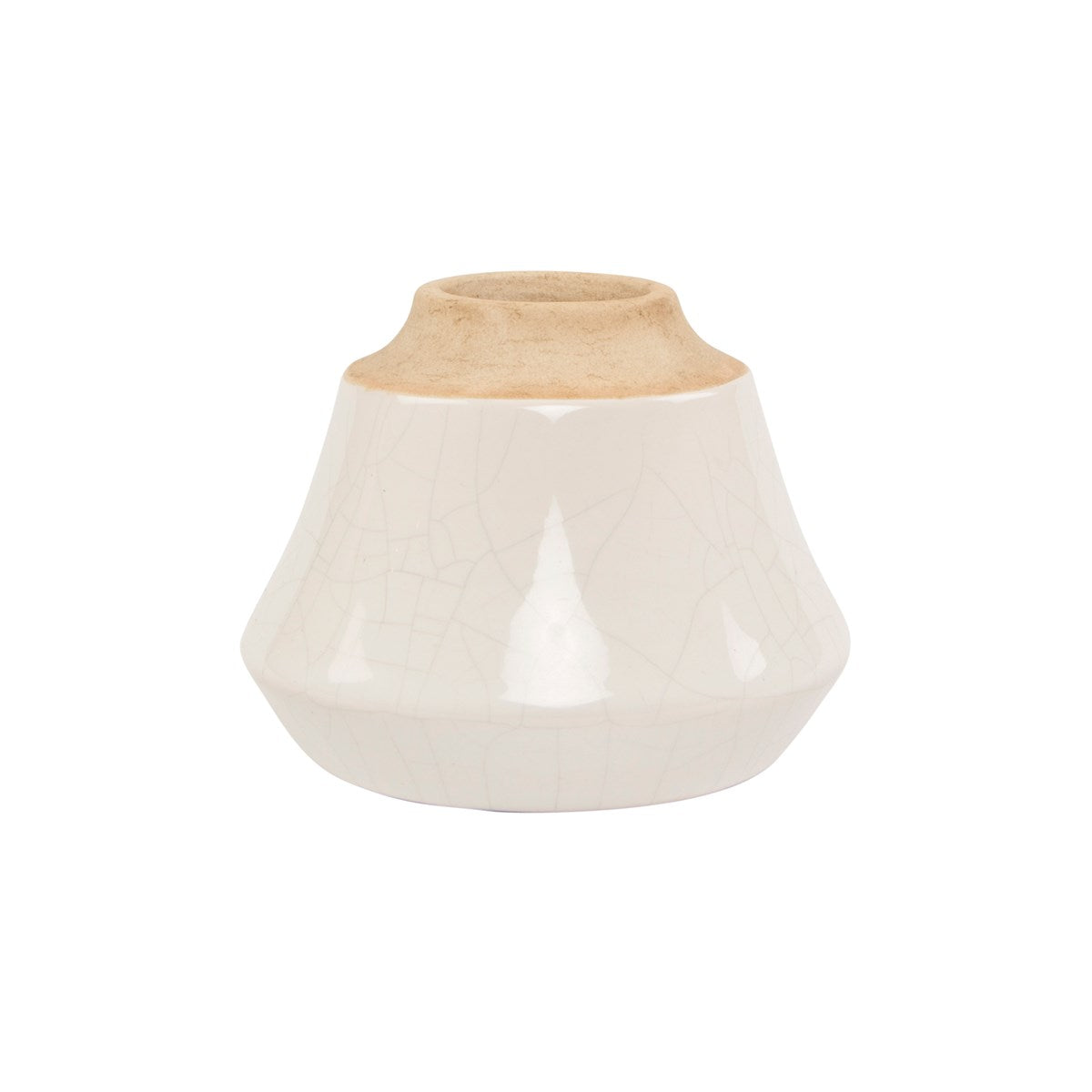 White Dip Glaze Vase