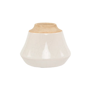 White Dip Glaze Vase
