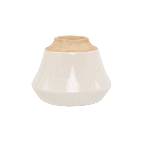 White Dip Glaze Vase