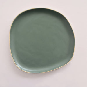 Organic Dinner Plate - (Set of 4) Courgette