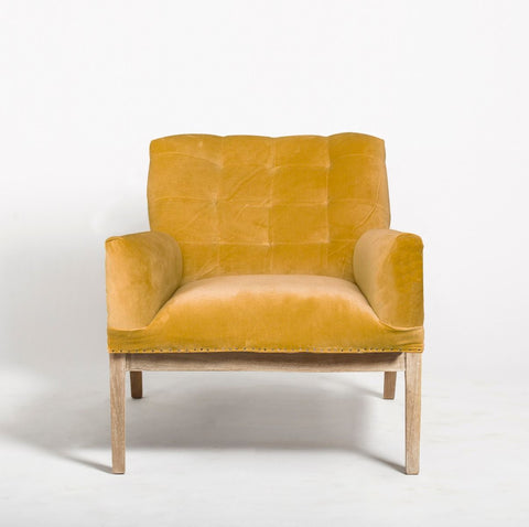 Henri Deconstructed Armchair - Mustard